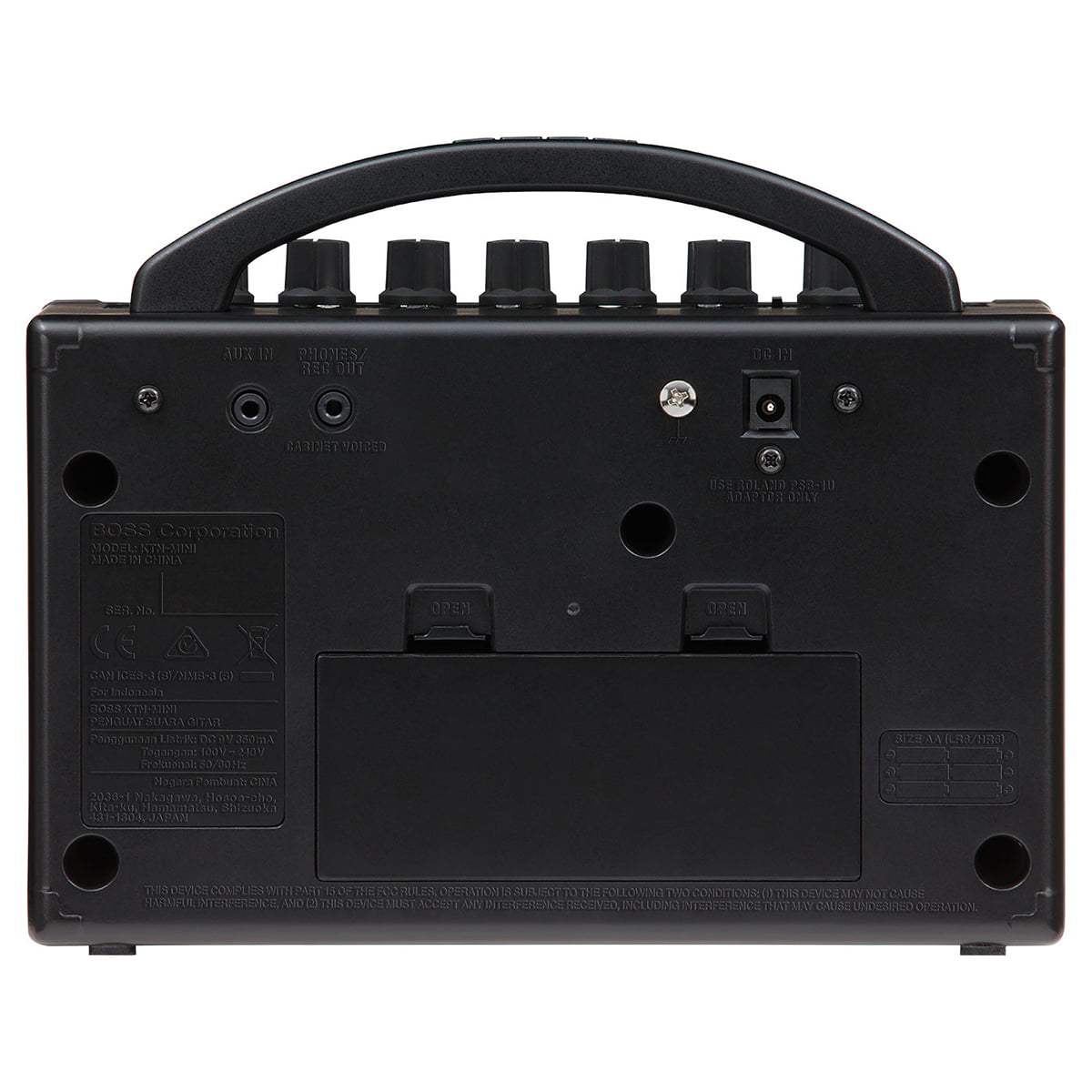 katana-mini_back_gal Amplificador Boss Katana Mini