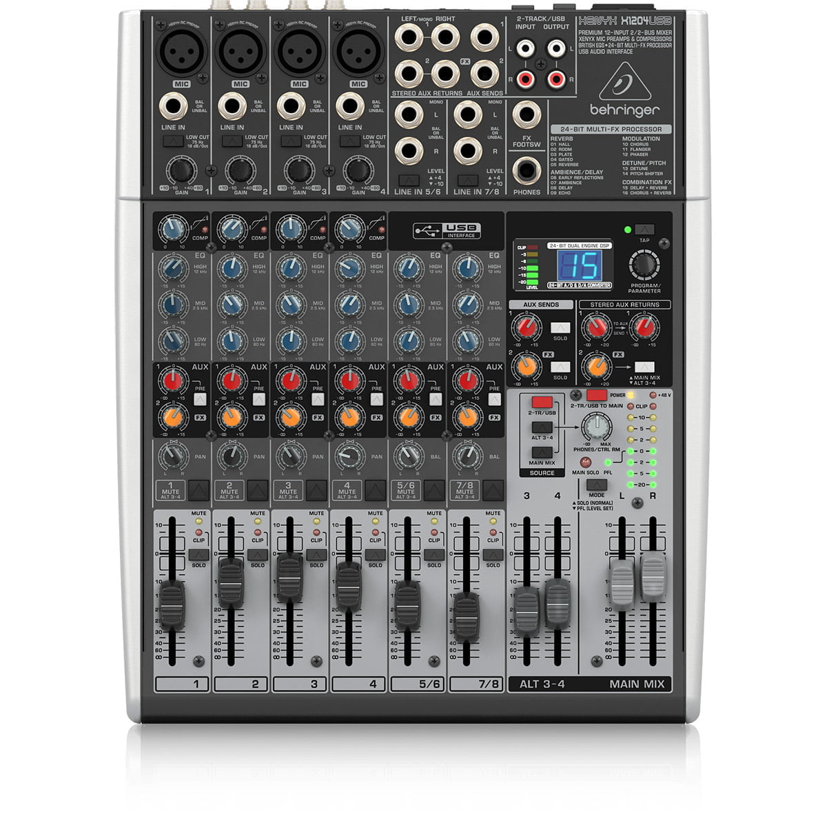 Consola Mezcladora Behringer X1204USB Consola Mezcladora Behringer X1204USB