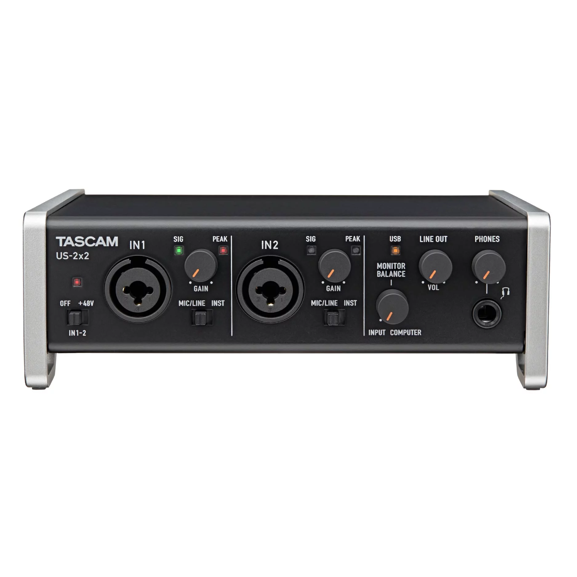 Interfaz de Audio Tascam US-2X2