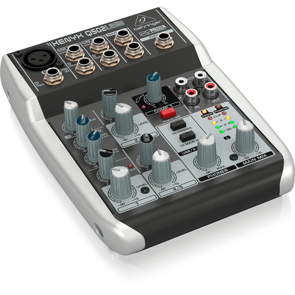 Behringer Xenyx Q502USB Mezcladora Greins Casa de música