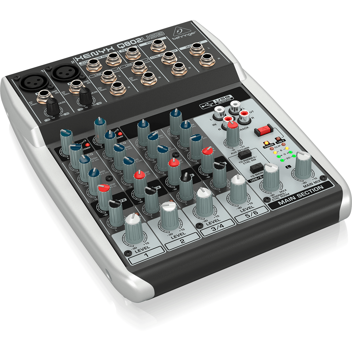 Behringer Xenyx Q802USB Mezcladora_Left