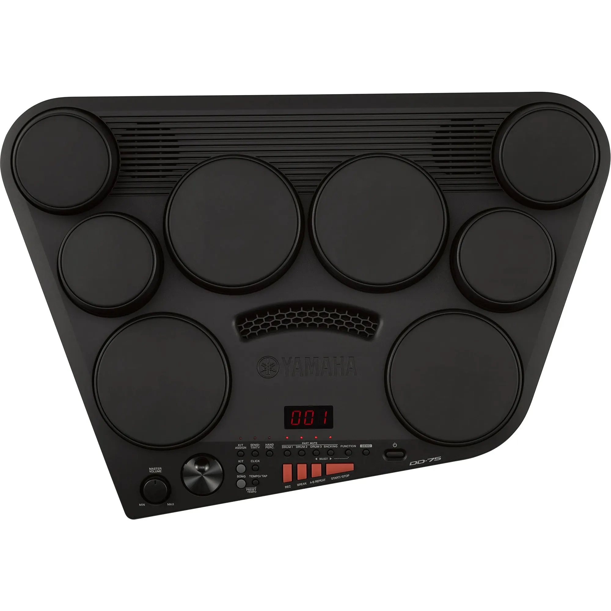 Pads Yamaha DD-75 kit de batería digital Vista de arriba Yamaha DD-75 kit de batería digital