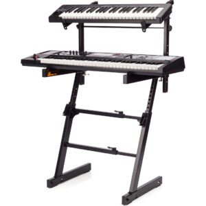Hercules KS410B Soporte para teclado en Z de doble nivel