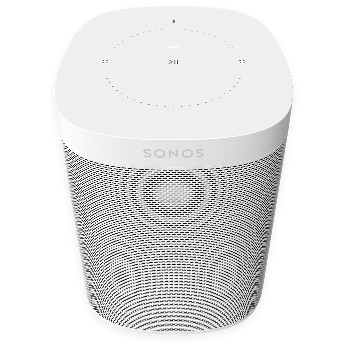vista frente superior Sonos One Gen 2 White Bocina inteligente