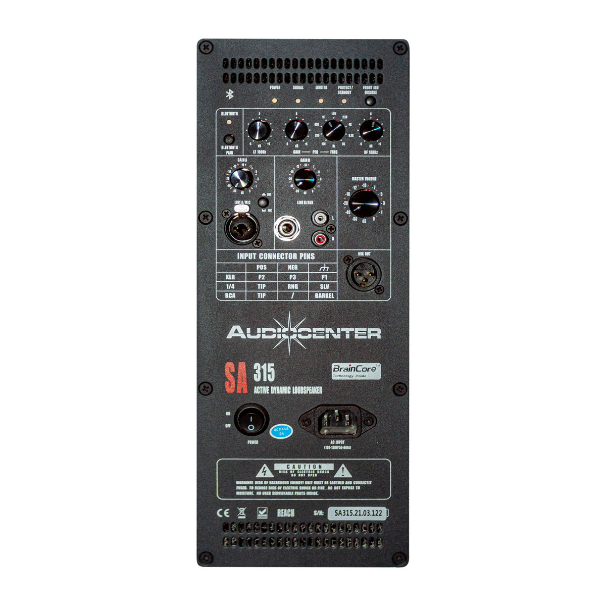 panel-audiocenter-sa315-altavoz-amplificado Panel de control Audiocenter SA315 Altavoz Amplificado