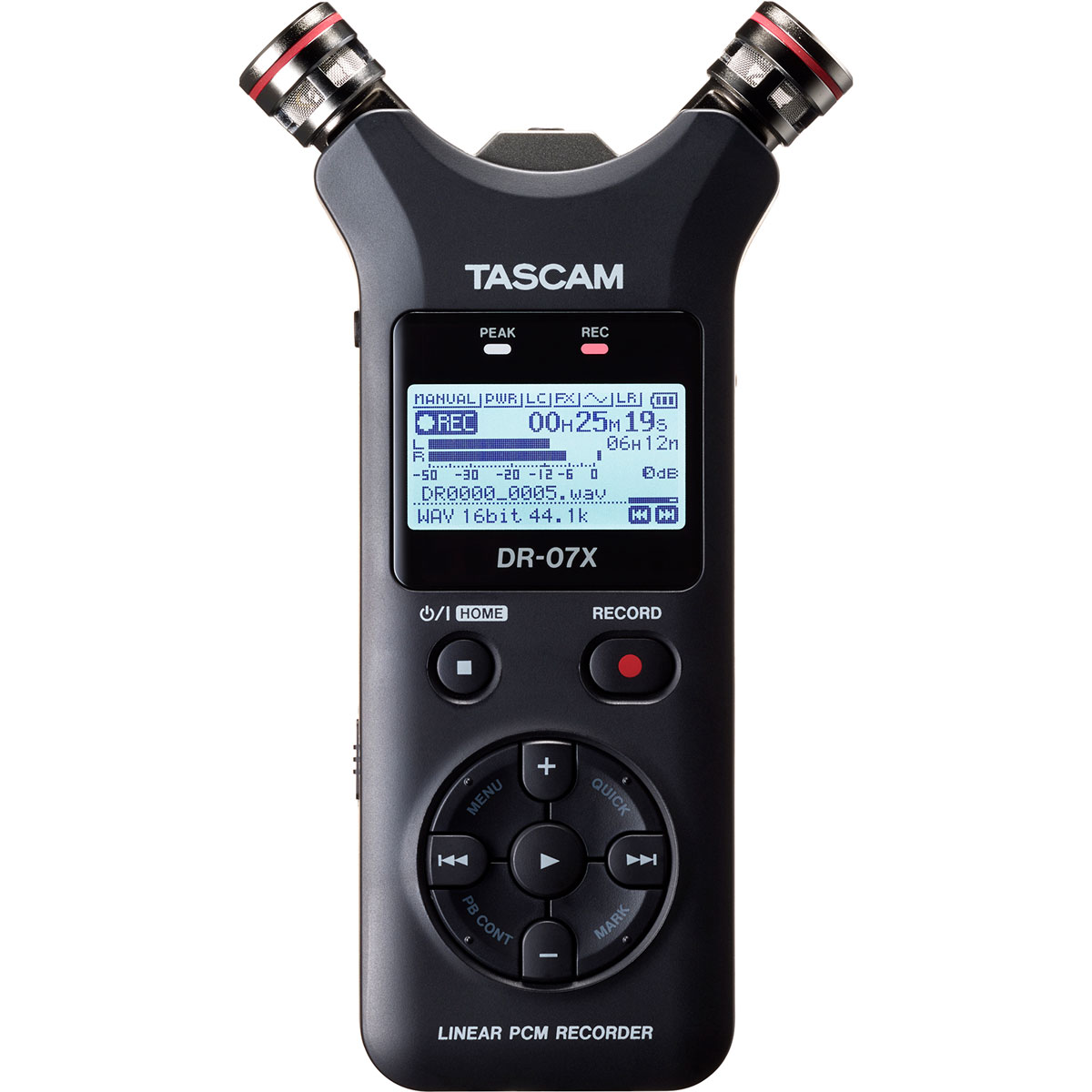 Tascam DR-07X Grabadora de mano digital estéreo Posición A-B