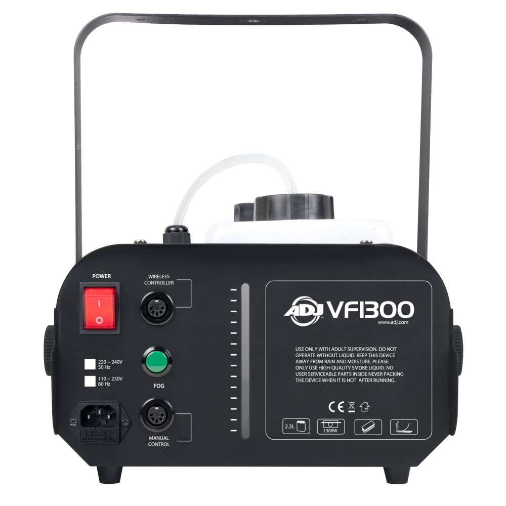 Vista trasera ADJ VF1300 Maquina de humo