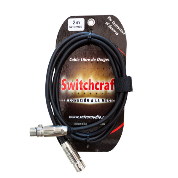 Cable de micrófono XLR-XLR 2M Switchcraft 52BSW02