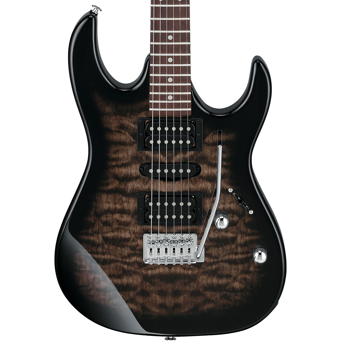 Cuerpo de la Ibanez GRX70QA-TKS Transparent Black Sunburst