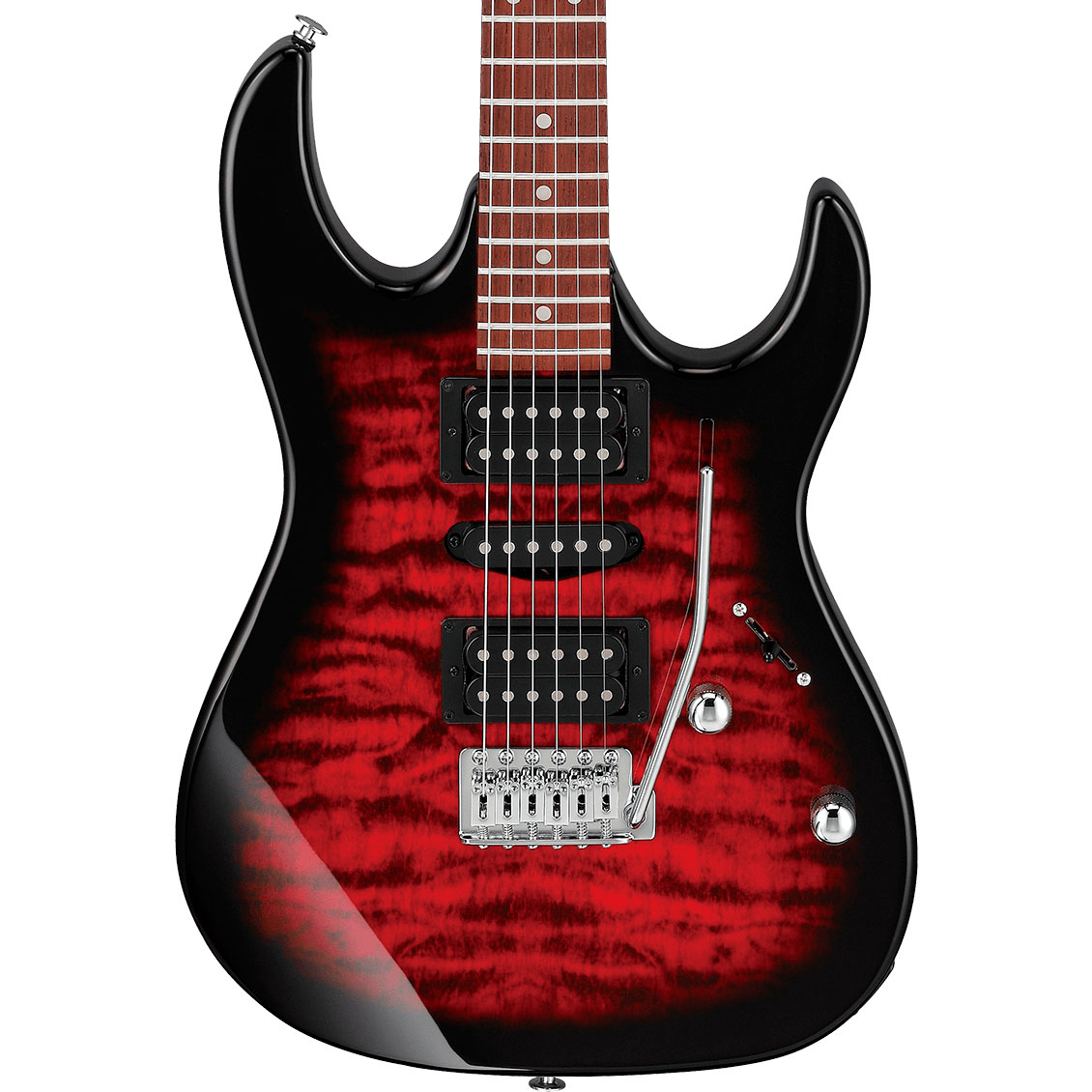 Cuerpo de la Ibanez GRX70QA-TRB Transparent Red Burst