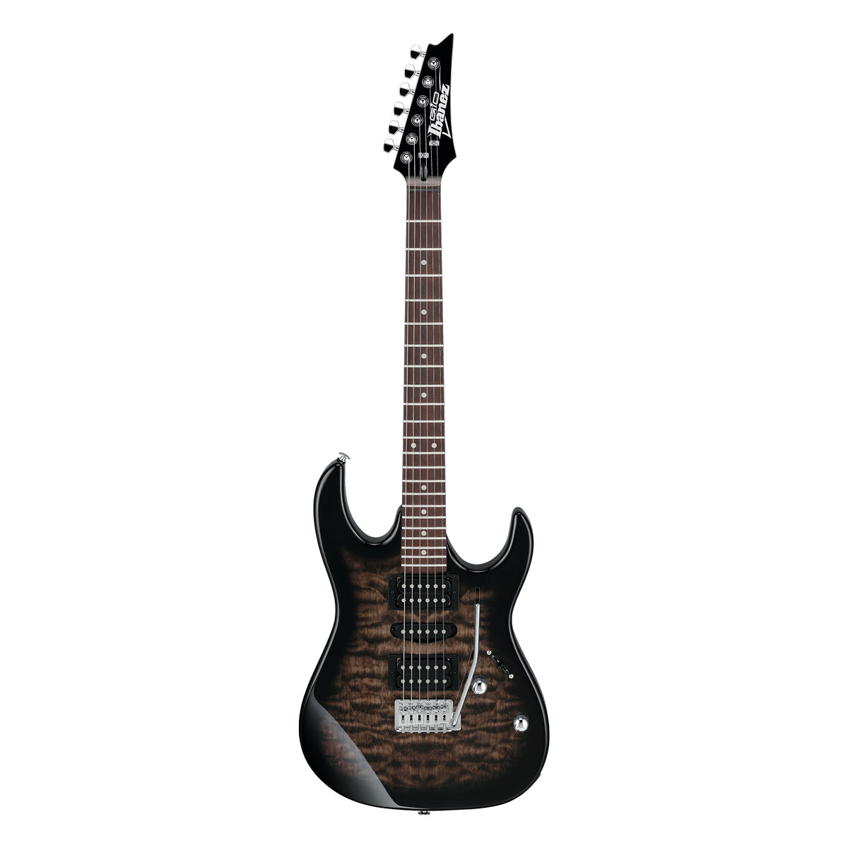 Ibanez GRX70QA-TKS Transparent Black Sunburst