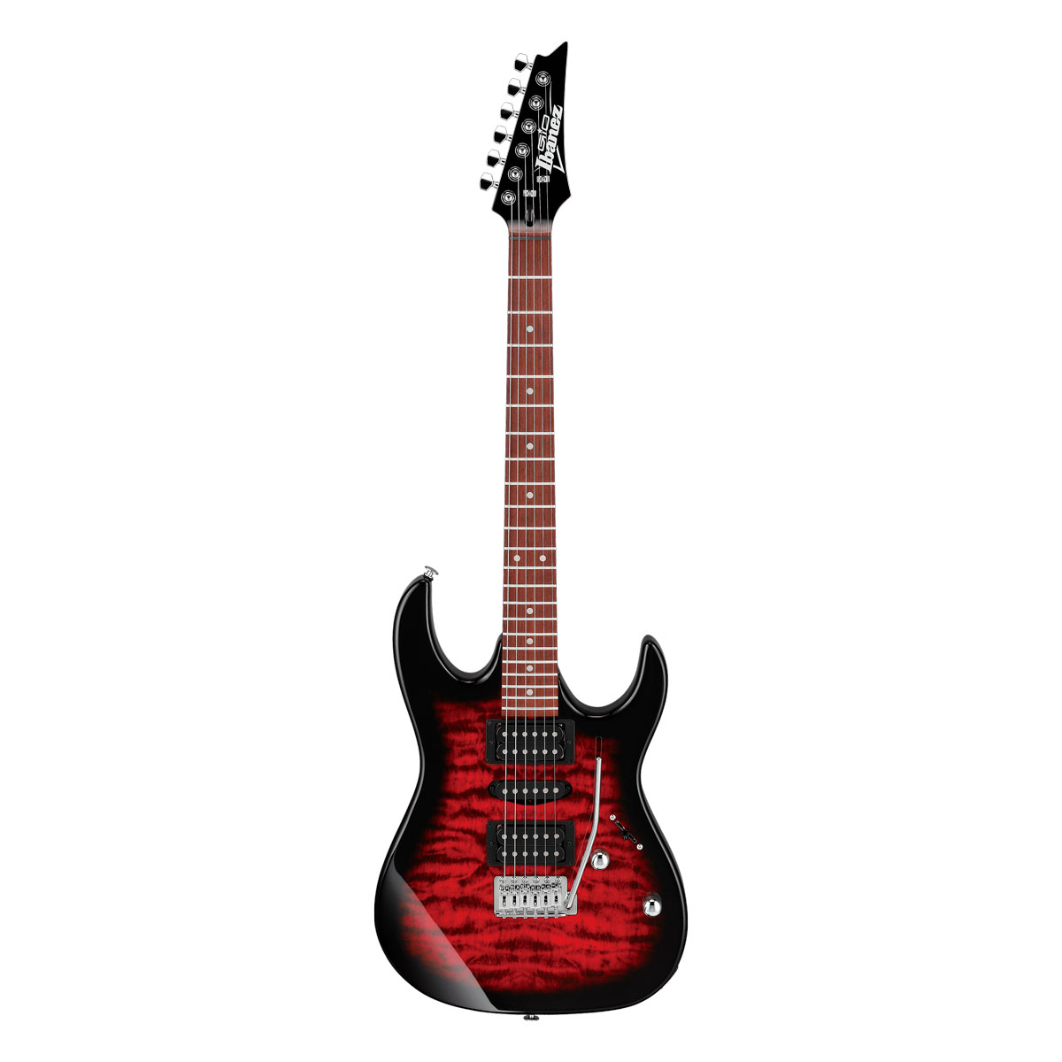 Ibanez GRX70QA-TRB Transparent Red Burst