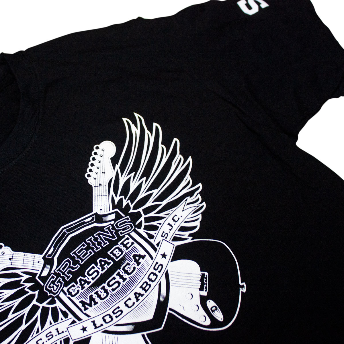 Playera promocional logo y manga
