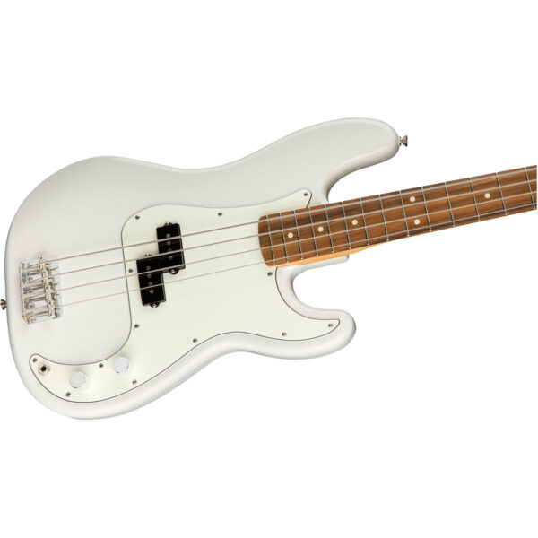 Fender Player Precision Bass Polar White Pau Ferro Cuerpo de aliso con acabado brilloso