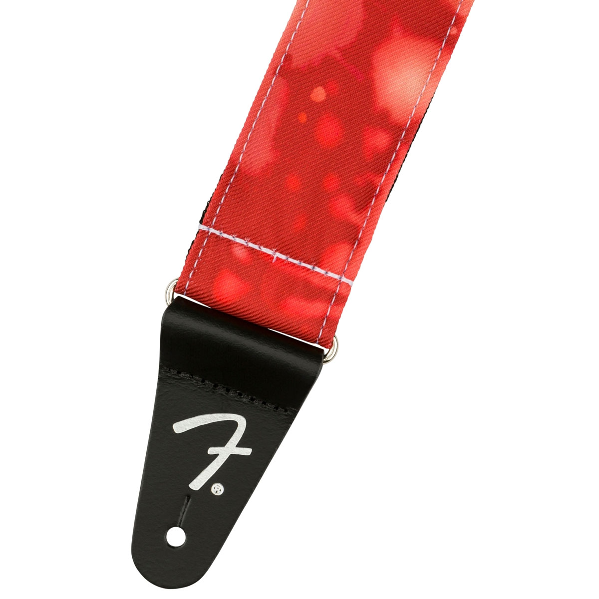 Fender Tie Dye Acid Wash Straps Red Extremo de cuero
