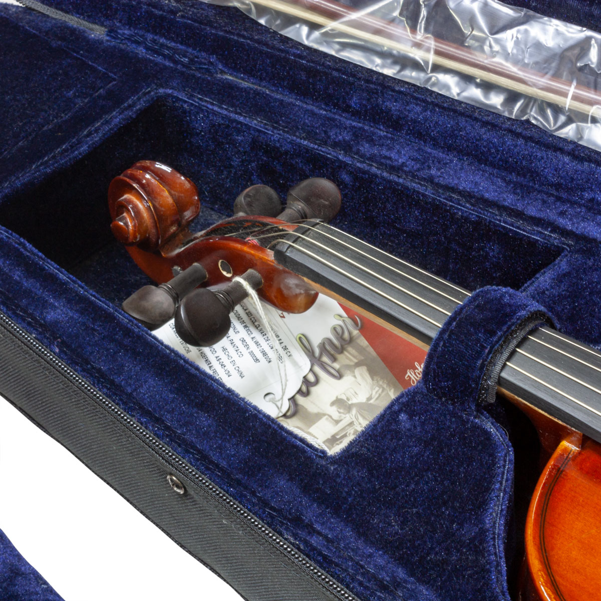 hofner-as-045-v3-4-alfred-stingl-violin-3-4-cabezal Höfner AS-045-V3/4 Alfred Stingl Violín 3/4 Clavijero