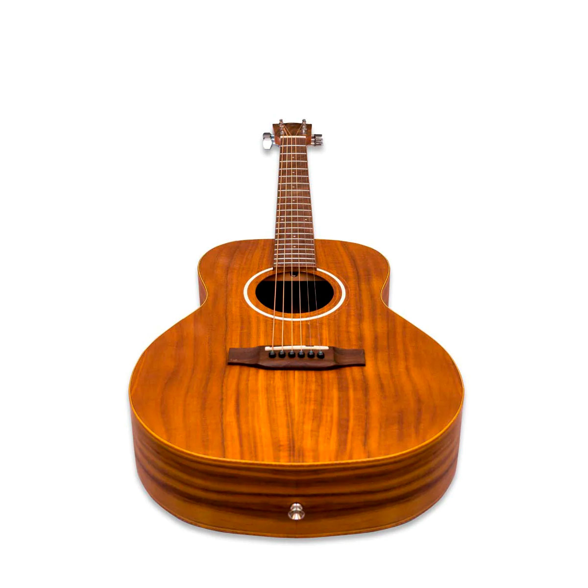 Guitarra Acústica Bamboo Koa vista inferior