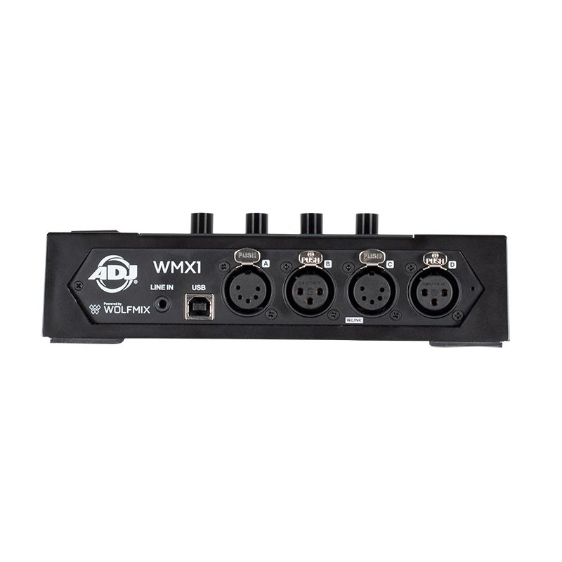 ADJ WMX1 Controlador DMX Independiente Reverso y Conexiones