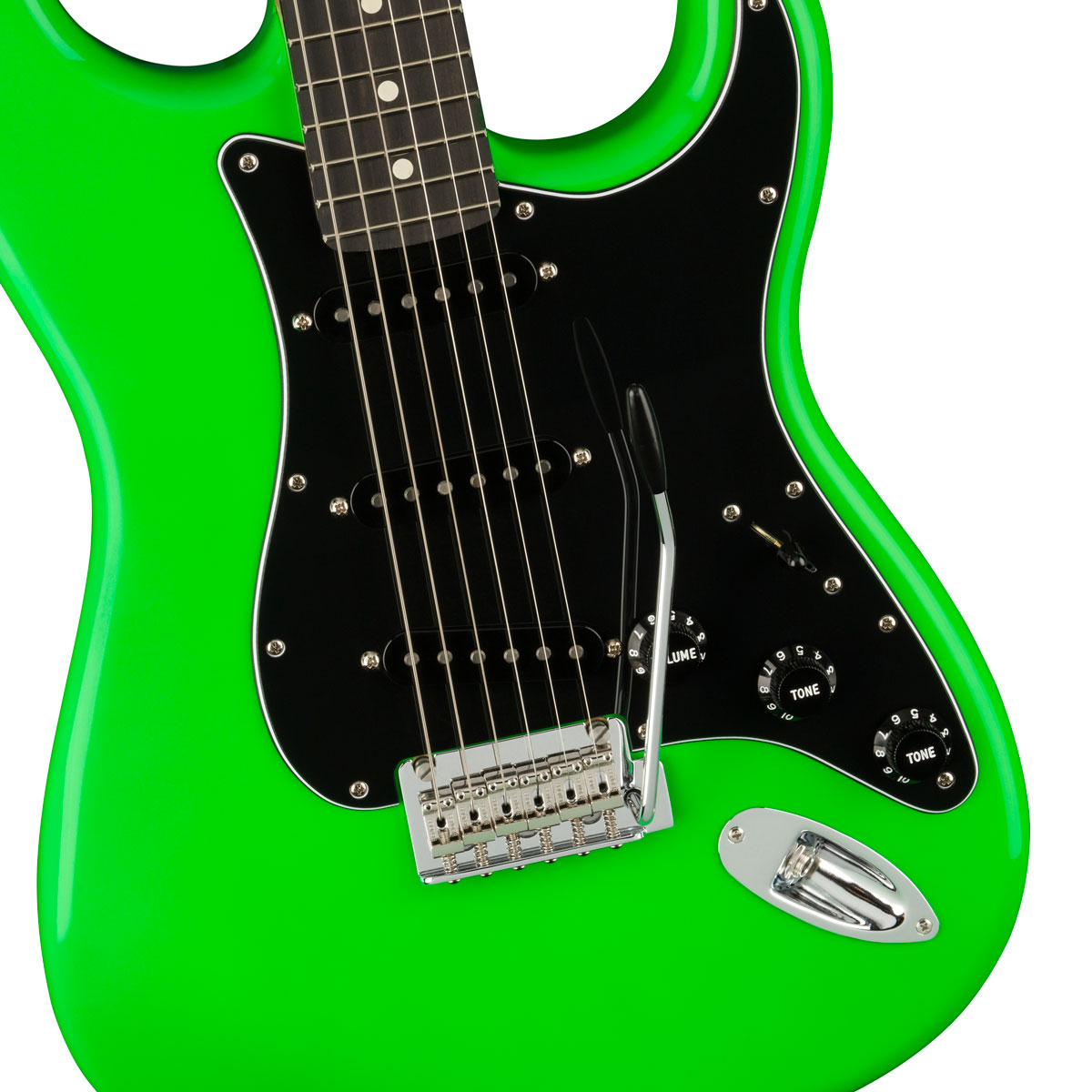 fender-limited-edition-player-stratocaster-neon-green-pastillas Fender Limited Edition Player Stratocaster Neon Green Pickguard