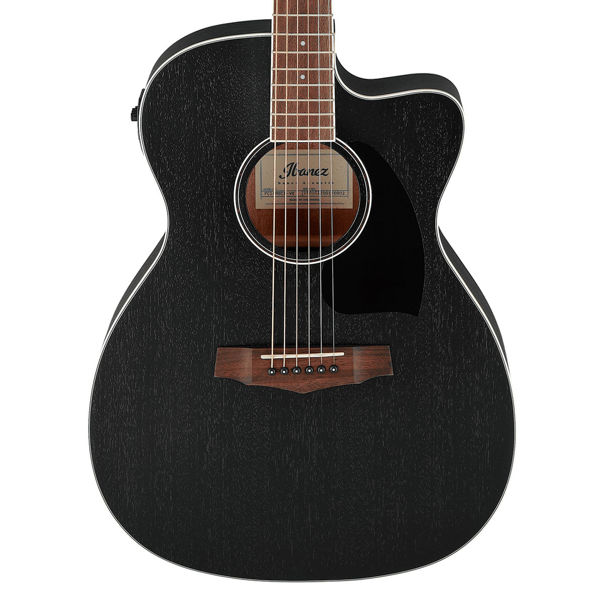 Guitarra Ibanez PC14MHCE-WK Weathered Black Open Pore Cuerpo Grand Consert