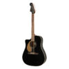 Vista Lateral de la Guitarra Zurda Fender Redondo Player LH