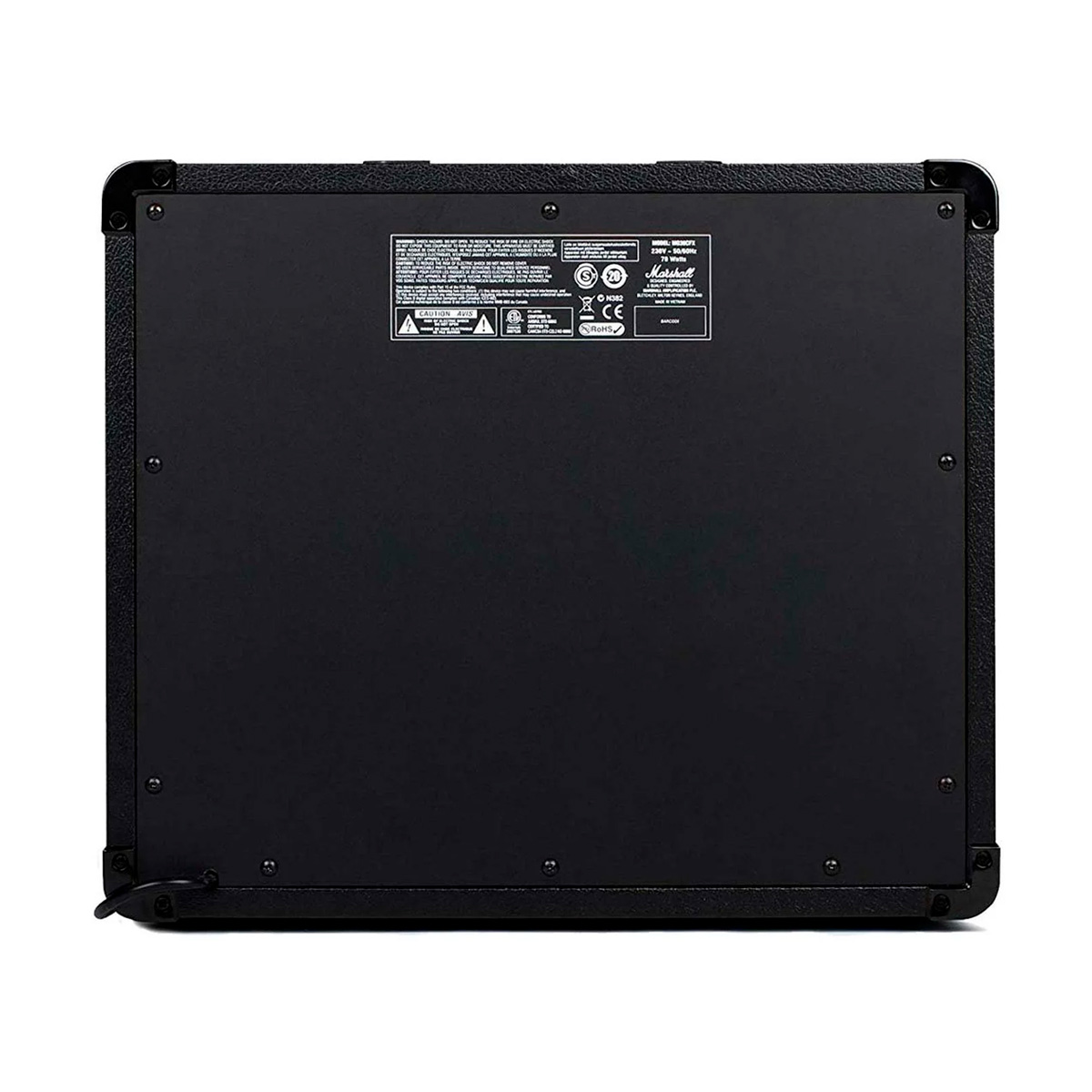 amplificador-marshall-mg30fx-30w-reverso Vista Trasera del Amplificador Marshall MG30FX 30W