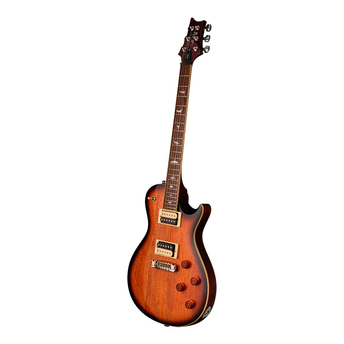 Vista Lateral de la Guitarra PRS SE 245 Standard con Funda Vista Lateral de la Guitarra PRS SE 245 Standard con Funda