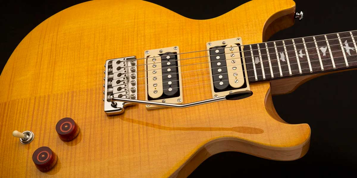 Electrónica de la Guitarra PRS SE Santana Maple Top Mahogany Back con Funda