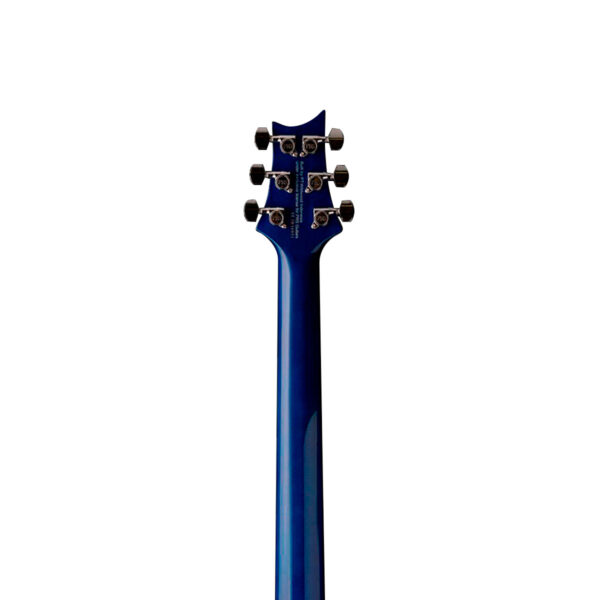 Reverso del Clavijero de la PRS SE Standard 24 Translucent Blue, Mahogany Body