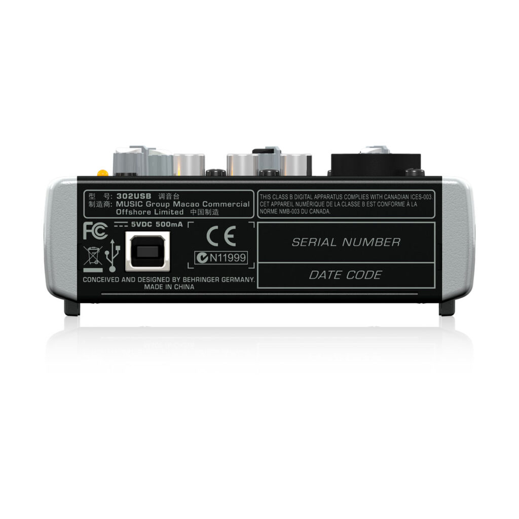 Mixette et carte son Behringer XENYX 302USB pré-amp micro - Instruments de musique
