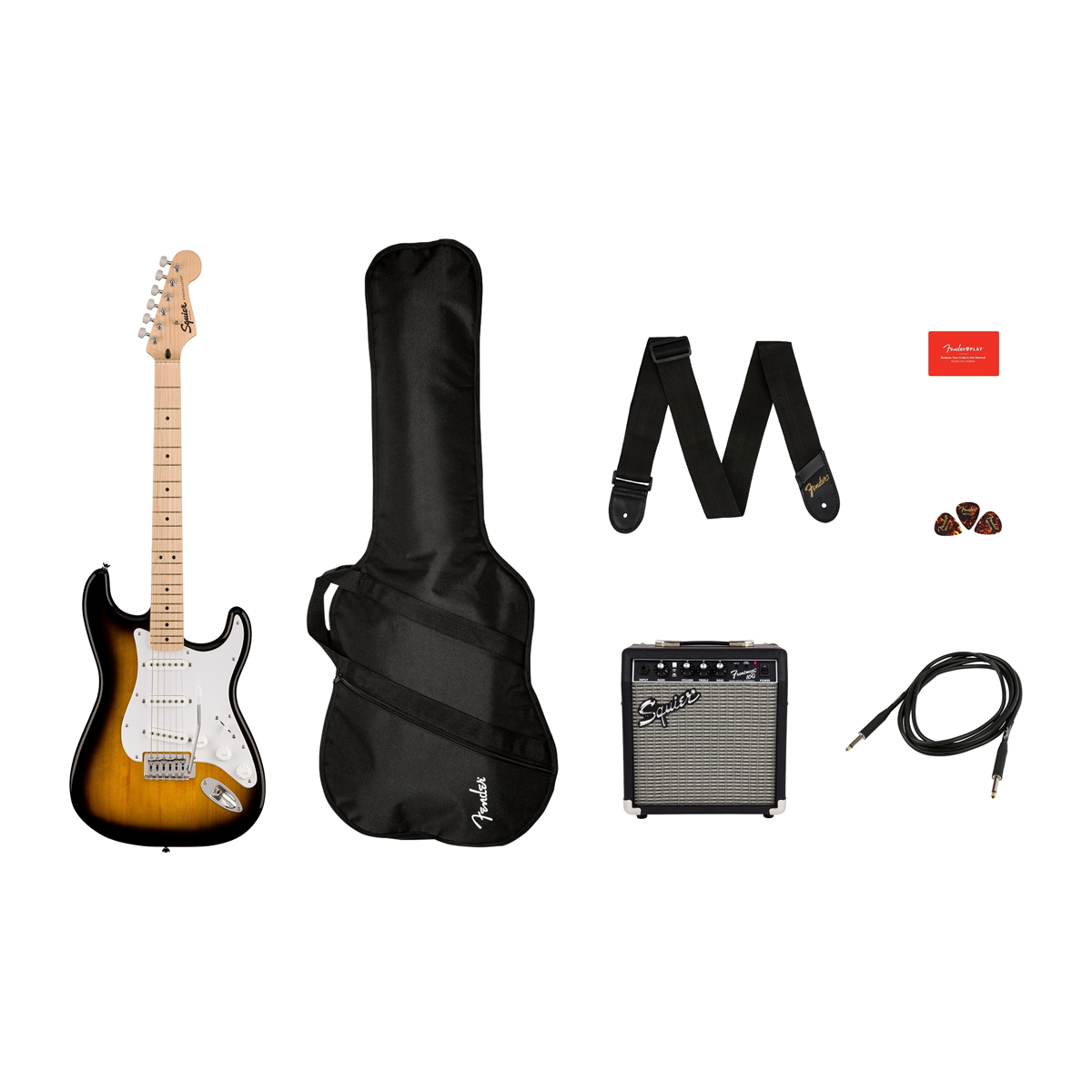 Squier Sonic Stratocaster Pack 2-Color Sunburst