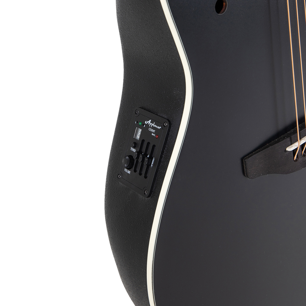 Preamp Ovation Applause AE44-5S Black Satin Guitarra Electroacústica