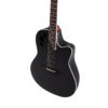Vista Izquierda Ovation Applause AE44-5S Black Satin Guitarra Electroacústica