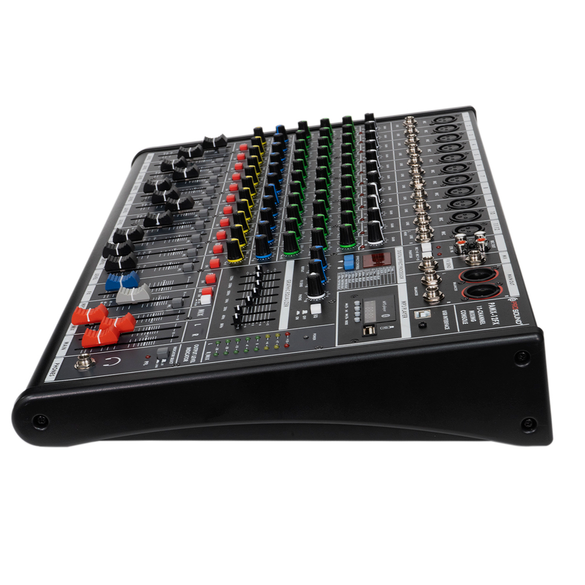 Vista Izquierda Vista Izquierda Mezcladora ProSound PAMX-12FX de 12 Canales