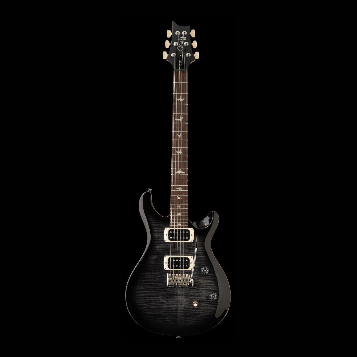 PRS SE CE 24 Charcoal Burst guitarra eléctrica vista frontal